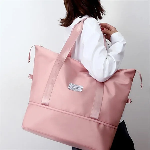 Large-Capacity Waterproof Travel Bag with Dry