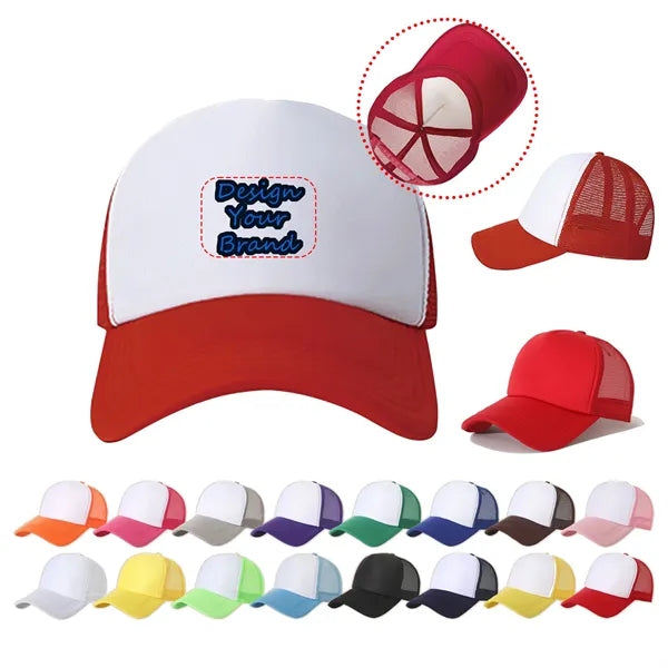 Richardson-Style Poly-Foam Lightweight Snapback Trucker Hat