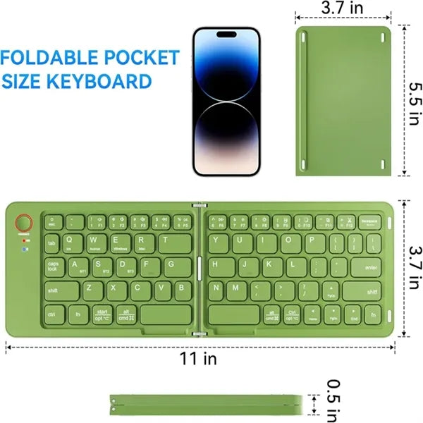 Mini Foldable Wireless Bluetooth Keyboard