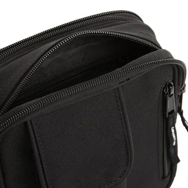 Nylon Crossbody Bag with Front Pocket and Adjustable Strap