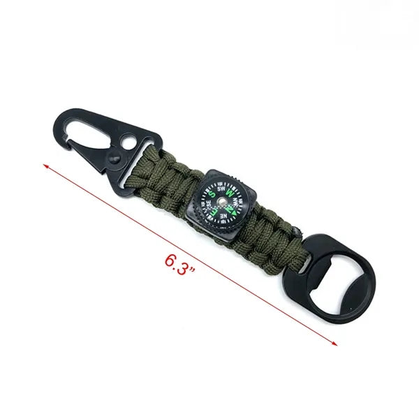 4" 1 Multifunctional Outdoor Tools Braided Keychain