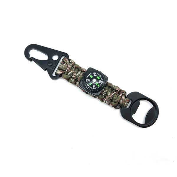 4" 1 Multifunctional Outdoor Tools Braided Keychain