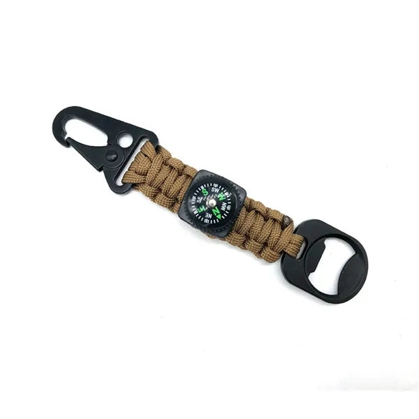 4" 1 Multifunctional Outdoor Tools Braided Keychain