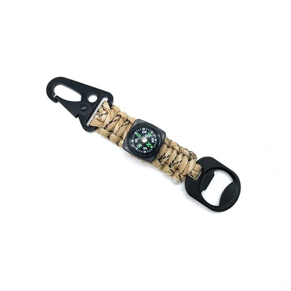 4" 1 Multifunctional Outdoor Tools Braided Keychain