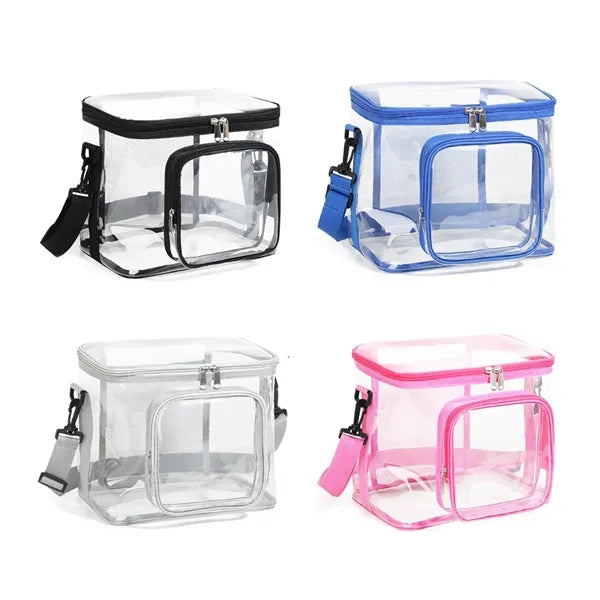 10L Durable Clear Crossbody Bag for Lunch
