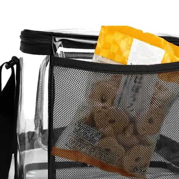 10L Durable Clear Crossbody Bag for Lunch