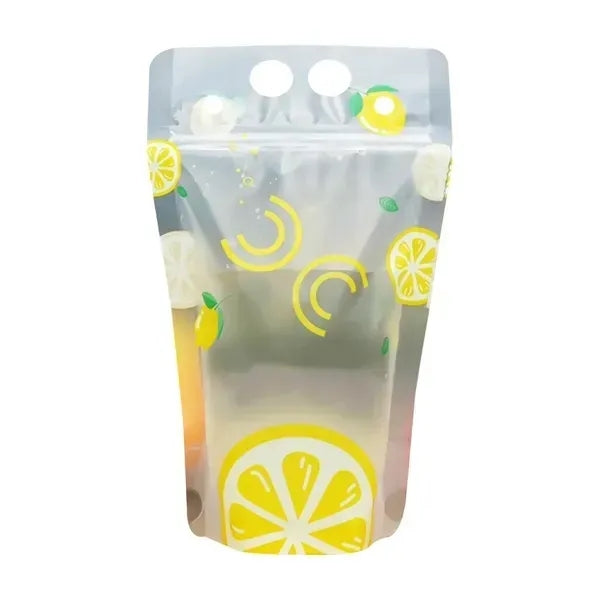 Drinks Flasks Juice Straw Pouch