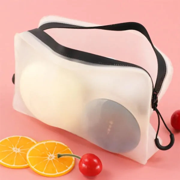 Clear TPU Double Zipper Cosmetic Bag