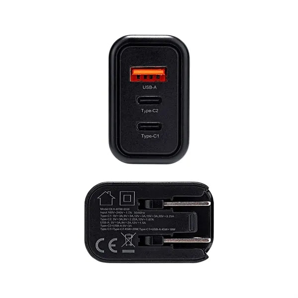 TriCharge 65W Wall Charger