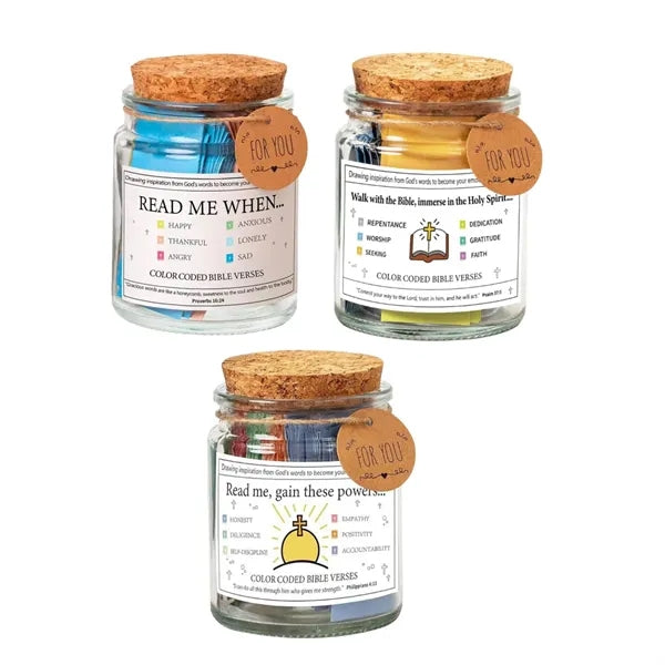 Glass Prayer Jar with Cork Lid Wish Bottle Decorative Gift