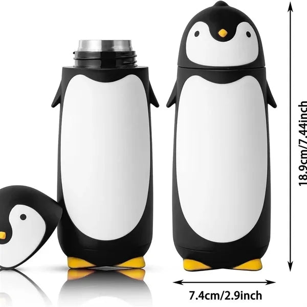 Penguin Glass Water Bottle