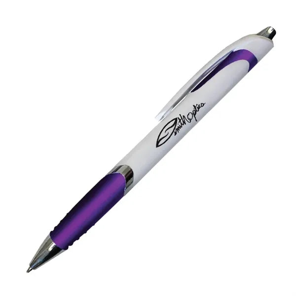 White Crest Grip Pen