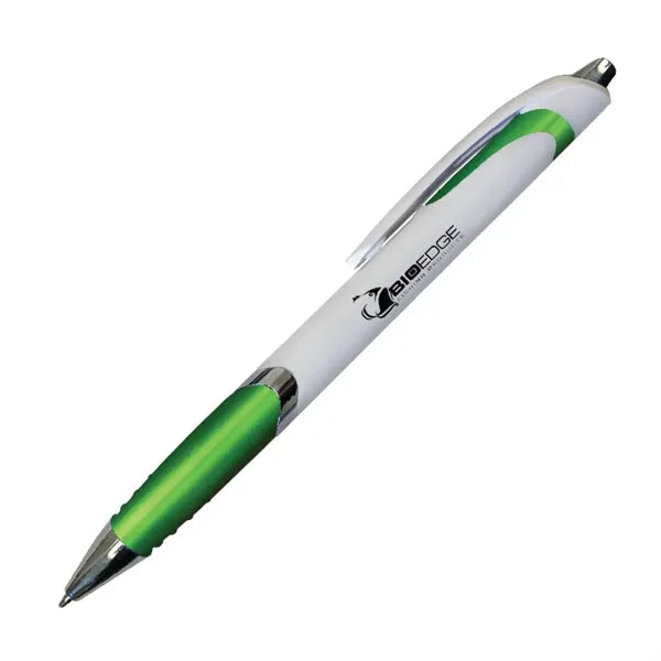 White Crest Grip Pen