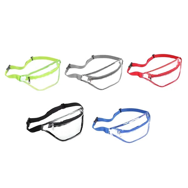 Stadium Approved Clear PVC Security Fanny Pack Waist Bag