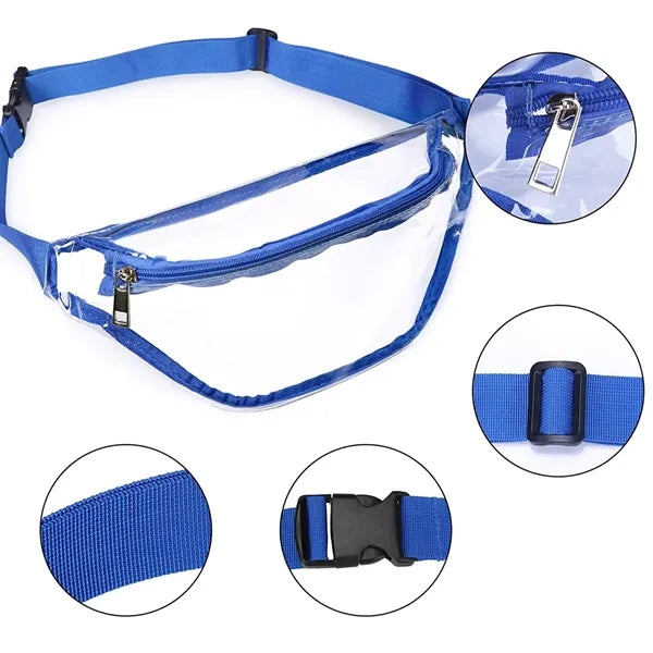 Stadium Approved Clear PVC Security Fanny Pack Waist Bag