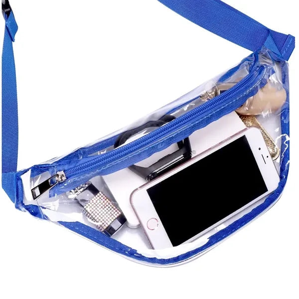 Stadium Approved Clear PVC Security Fanny Pack Waist Bag