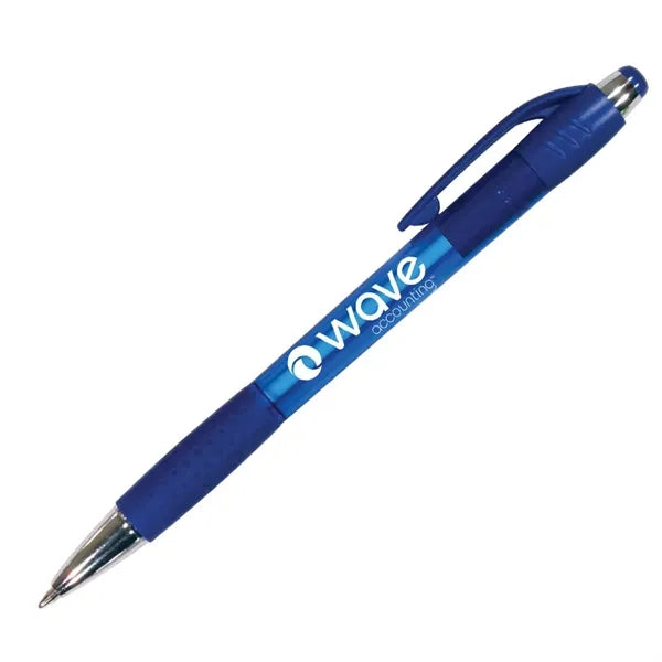 Mardi Gras Grip Pen, Blue Ink