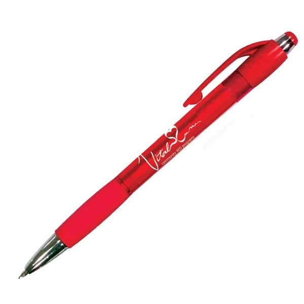 Mardi Gras Grip Pen, Blue Ink