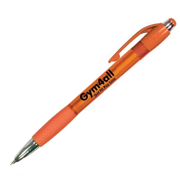Mardi Gras Grip Pen, Blue Ink