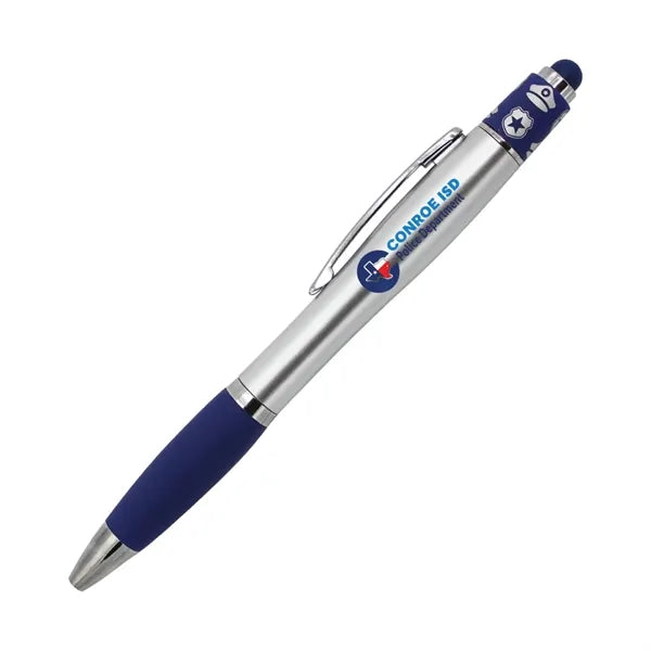 Police Spin Top Pen with Stylus, Full Color Digital