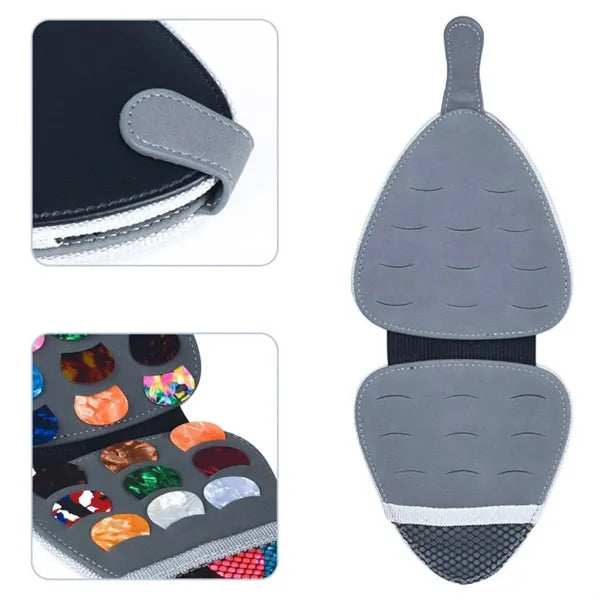 Triangle Guitar Pick Storage Case for Musicians and Travel