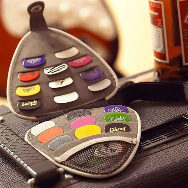 Triangle Guitar Pick Storage Case for Musicians and Travel