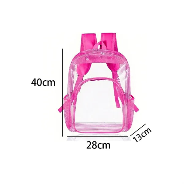 Stadium Approved Duty Clear PVC Security Backpack Bookbag