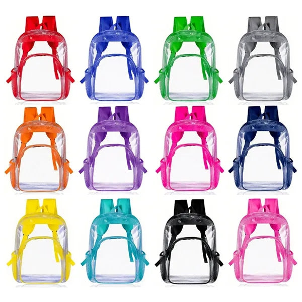 Stadium Approved Duty Clear PVC Security Backpack Bookbag