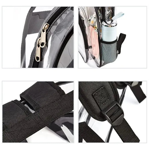 Stadium Approved Duty Clear PVC Security Backpack Bookbag