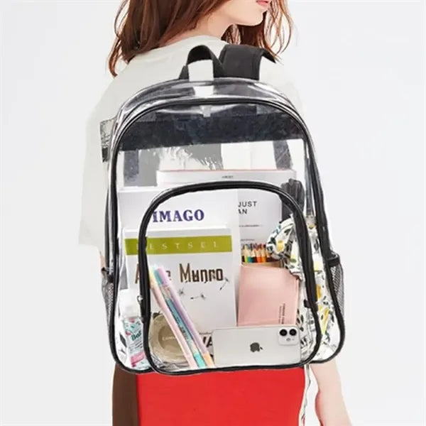 Stadium Approved Duty Clear PVC Security Backpack Bookbag