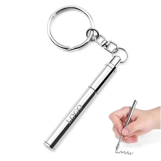 Telescopic Ballpoint Pen with Keychain