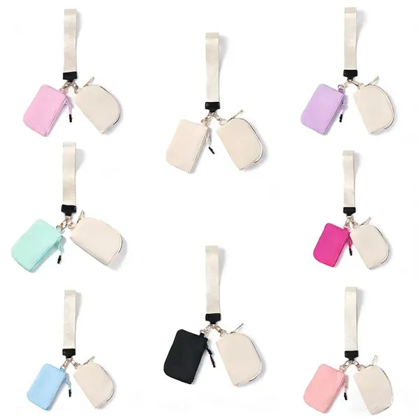 Dual Pouch Wristlet Wallet
