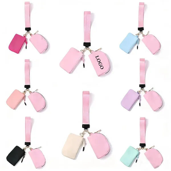 Dual Pouch Wristlet Wallet