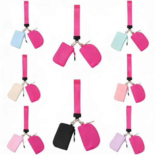 Dual Pouch Wristlet Wallet