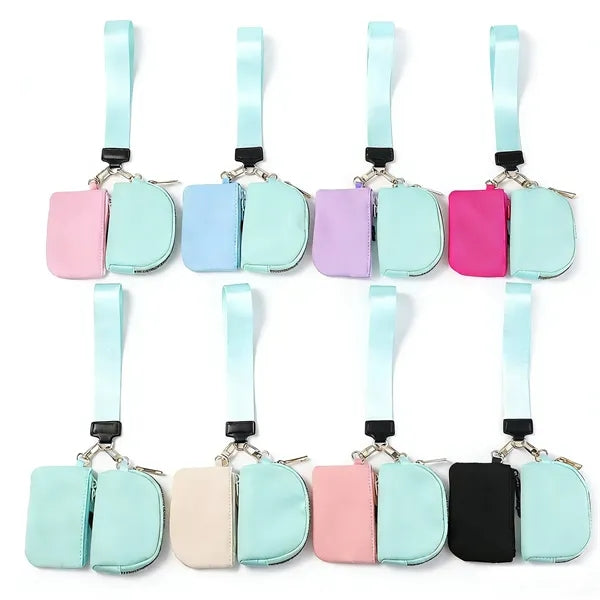 Dual Pouch Wristlet Wallet