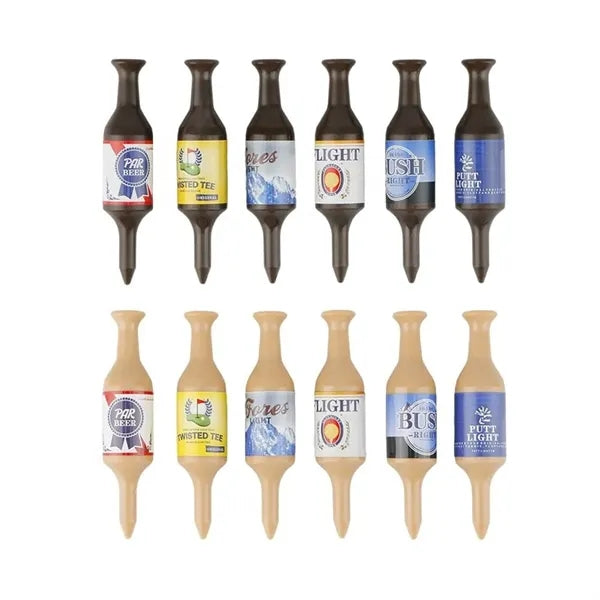Outdoor Beer Bottle Shape Durable Plastic Golf Tees