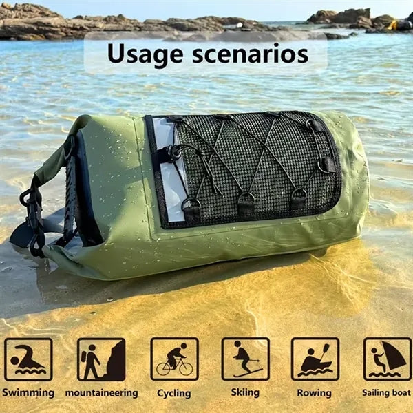 Waterproof Dry Bag Backpack for Beach Kayaking and Camping