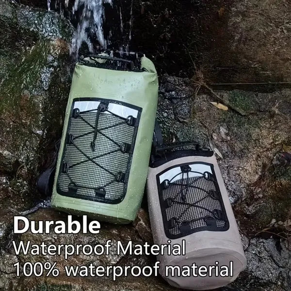 Waterproof Dry Bag Backpack for Beach Kayaking and Camping