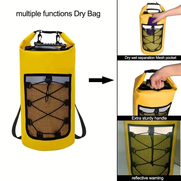 Waterproof Dry Bag Backpack for Beach Kayaking and Camping