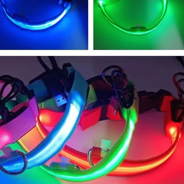 LED Lighted Dog Harness for Medium Large Dogs and Pets
