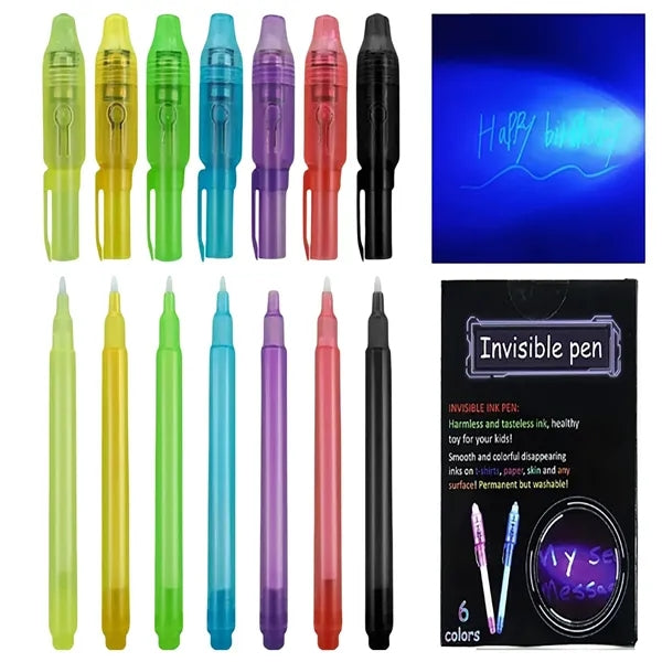Invisible Ink Pens with UV Light for Kids