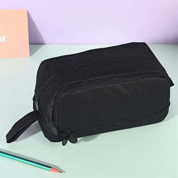Large Pencil Case with 4 Compartments With Simple Design
