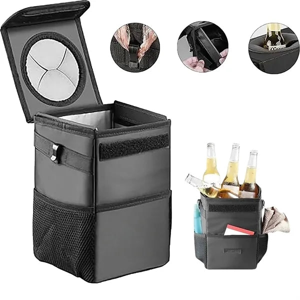 Car Trash Can Waterproof Multifunctional Foldable