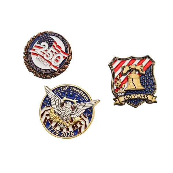 Tri-color Enamel Badge