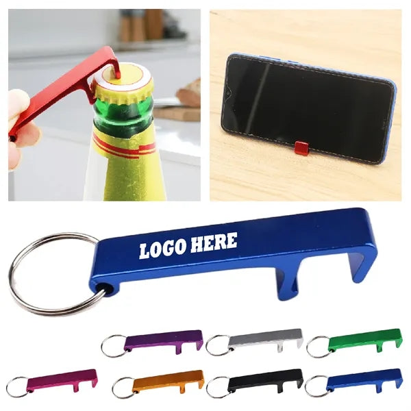 Portable Keychain Bottle Opener Phone Holder