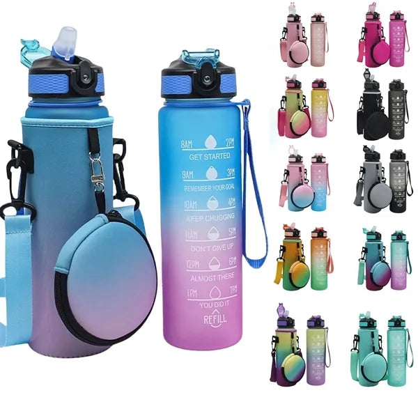 Outdoor Sports Water Bottle Hand Strap Cup Set