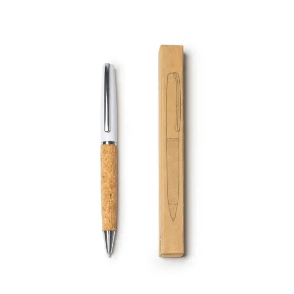 Alton Twist Ball Pen With Body In Natural Cork
