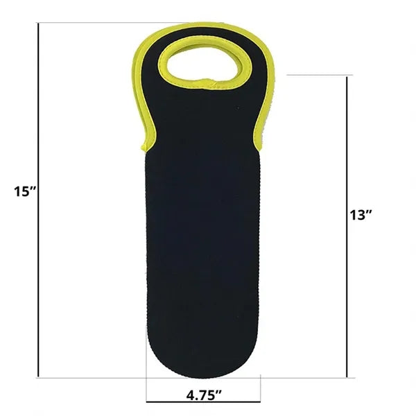 Insulated Cooler Bag Neoprene Wine Bottle Sleeve