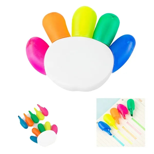 Palm-Shaped Multi-Head Highlighter