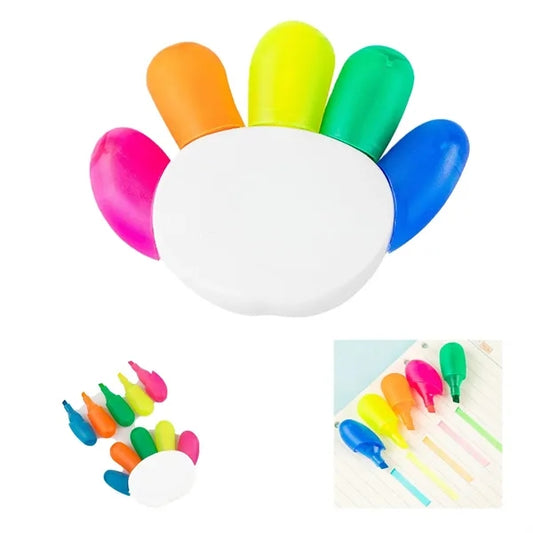 Palm-Shaped Multi-Head Highlighter